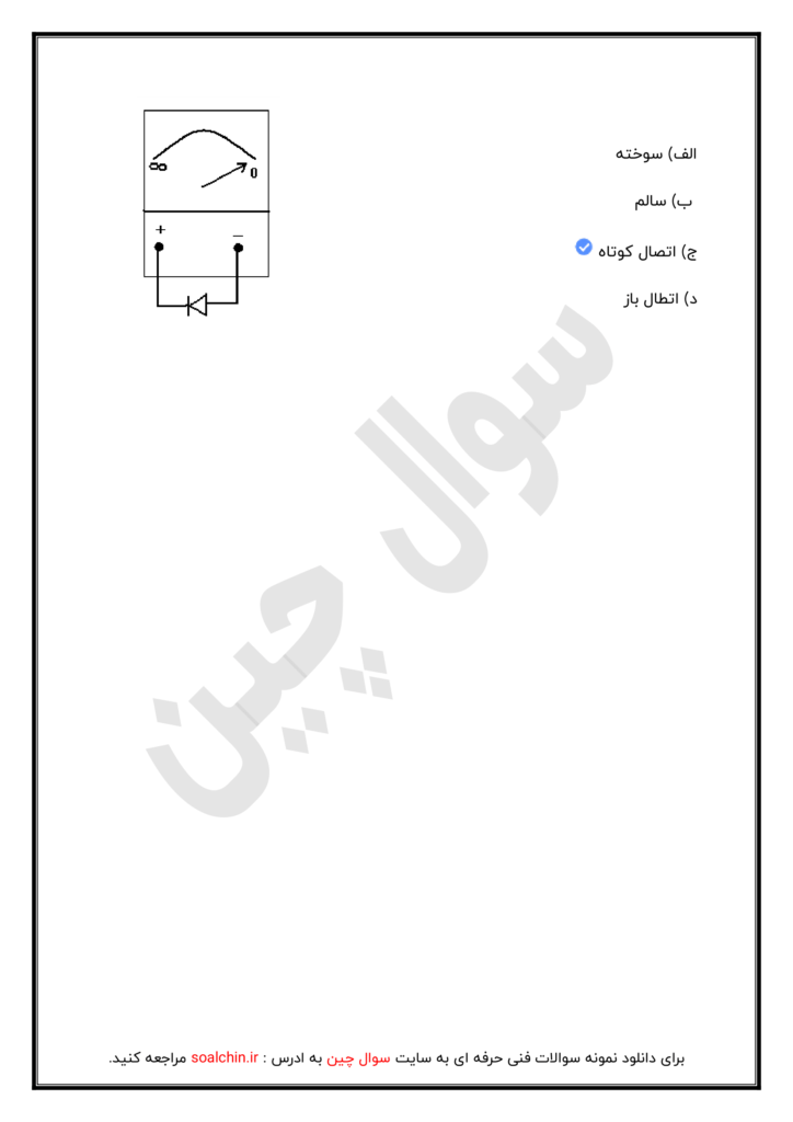 سوالات متدوال هنرجویان برق صنعتی درجه 2 فنی حرفه ای