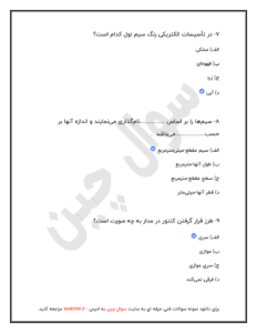 ازمون آنلاین برق ساختمان درجه 3