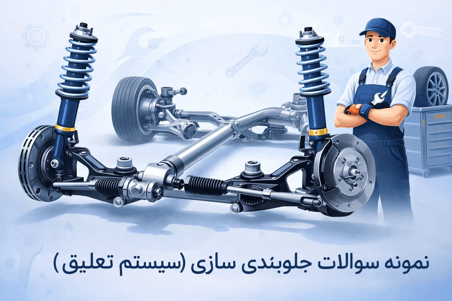 نمونه سوالات جلوبندی سازی (سیستم تعلیق)